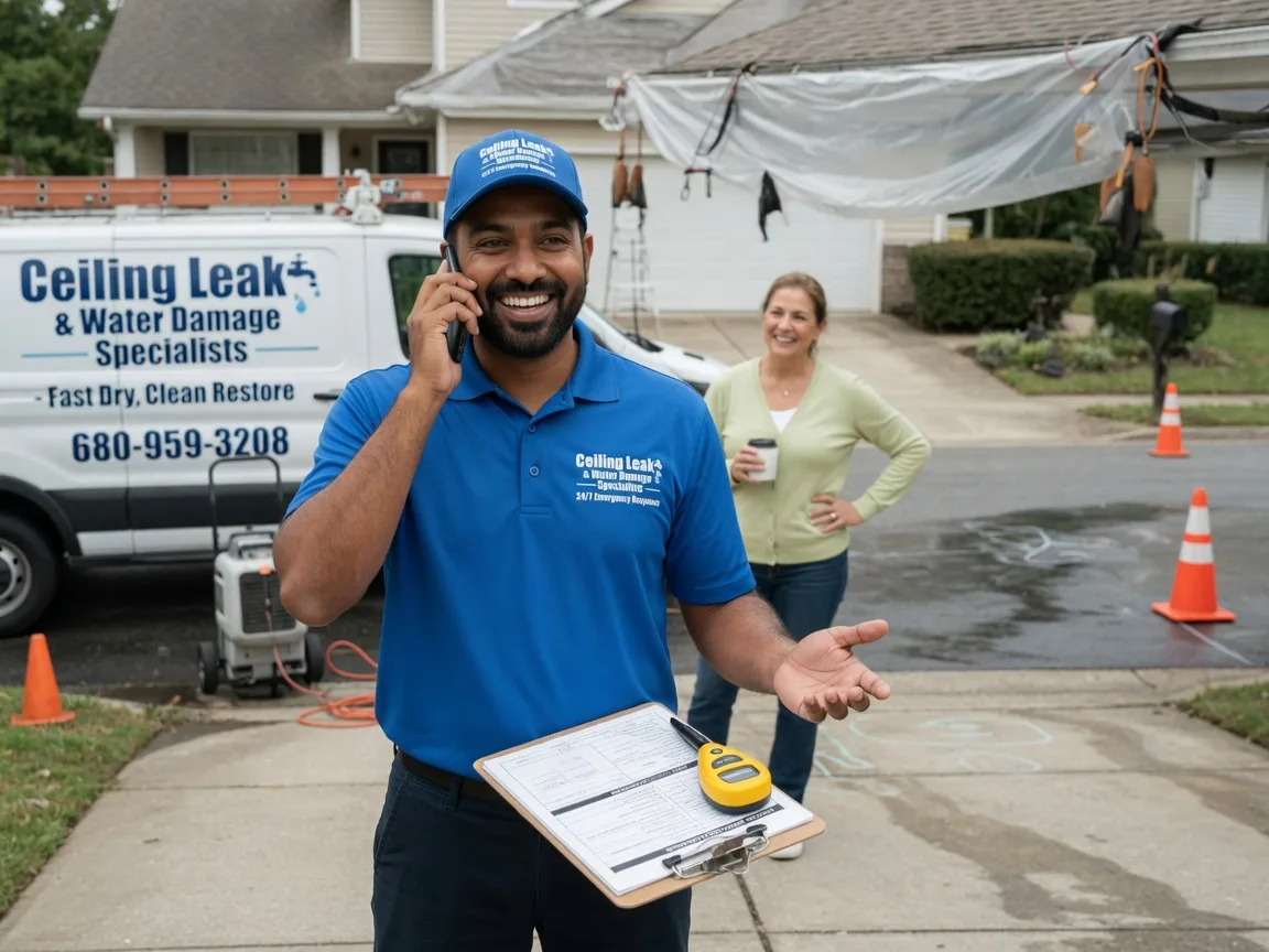 Ceiling Leak Cleanup Pershing, IN FAQs